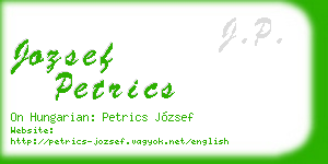 jozsef petrics business card