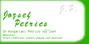 jozsef petrics business card